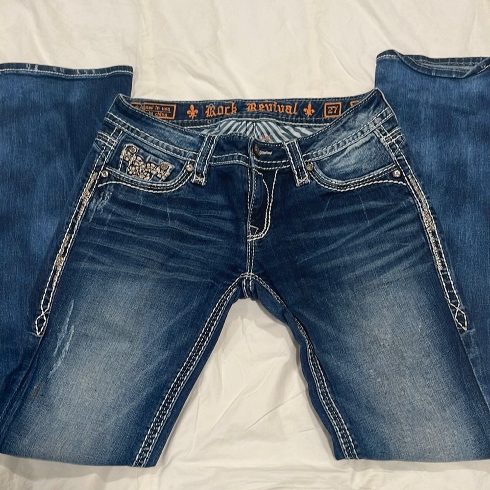 Boot cut rock revival jeans
